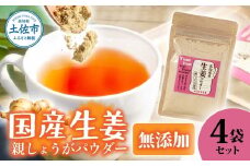 お手軽ヘルシー高知県産しょうがパウダー 親ショウガ 30g×4袋セット 生姜パウダー 国産 しょうが ショウガ 粉末しょうが 野菜パウダー 料理 お菓子づくり 健康