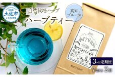 ＜3回定期便＞ ハーブ仁淀川産 自然栽培ハーブ 高知ブルース ハーブティー ティーバッグタイプ 7袋入り×2個セット ティーバッグ 定期便 期コース 3ヶ月 全3回 毎月 無農薬 高知