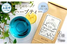 ハーブ仁淀川産 自然栽培ハーブ 高知ブルース ハーブティー ティーバッグタイプ 7袋入り×3個セット ティーバッグ 無農薬 ハーブ ティー リラックス お茶 睡眠 プレゼント ギフト 高知県産