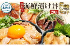 訳あり 海鮮漬け丼 （5種×各4P） セット マグロ 鯛 イカ ブリ 鰹のたたき 漬け丼 海鮮丼 漬け づけ丼 食べくらべ 漬け丼の素 海鮮丼の具 海鮮セット まぐろ いか ぶり 鯛 かつおのたたき 鰹タタキ 訳アリ 不揃い 規格外 わけあり 食べ比べ 海鮮 魚介類 水産加工品 冷凍 食品 保存食 鯛茶漬け 小分け 一人暮らし 簡単 高知 惣菜 20000円