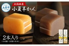 小夏羊かん 2本入り（小豆餡・てぼ餡 各1本）羊羹 ようかん 和菓子 お菓子 おかし おやつ スイーツ こなつ あずき 土佐銘菓 プレゼント 贈答 手土産 食品 お取り寄せ