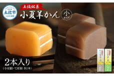 小夏羊かん（小）2本入り（小豆餡・てぼ餡 各1本）羊羹 ようかん 和菓子 お菓子 おかし おやつ スイーツ こなつ あずき 土佐銘菓 プレゼント 贈答 手土産 食品 お取り寄せ