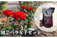 園芸バラ女子セット　バラ専用の土改良材と栄養スプレー