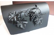 郵便 ポスト 鉄製 アイアンポスト 縁結び黒の葡萄 ネーム入り ハンドメイド 受注生産 オーダーメイド 新築祝い お祝い 贈り物 ON002