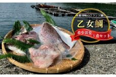 乙女鯛 セット 希少部位 カマ 頭 フィーレ 3点セット 冷凍 お手軽 簡単 おかず 鯛 魚介類 須崎市 KS016