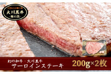 肉 牛肉 国産 黒毛 和牛 サーロイン ステーキ 400g 希少 幻の大川黒毛和牛 高知県 須崎市