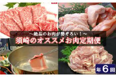 【限定50セット】須崎のオススメお肉定期便 6回コース