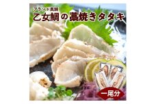 ブランド真鯛「 乙女鯛 」の 藁焼き タタキ ( 1尾分 )  ギフト 贈り物 KS038