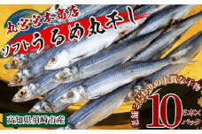 うるめの丸干し(ソフト) 10パック 鰯 煮干し 真いわし 真鰯 稚魚 おやつ 乾物 魚介 加工品 ウルメ 丸宮 宮本 商店 土佐 海洋深層水 ミネラル 高知県 須崎市  MMY046