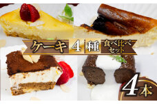 4種のケーキセット スイーツ 濃厚 ご褒美 デザート チーズケーキ チョコレート テリーヌ ティラミス お菓子 洋菓子 焼き菓子 高知県 須崎市