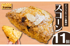 ドライフルーツと穀物のスコーン 11個 スイーツ ご褒美 デザート ドライフルーツ スコーン お菓子 洋菓子 焼き菓子 高知県 須崎市 LF026