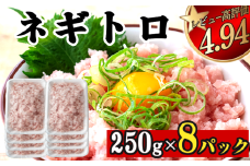 ネギトロ 2kg (250g x 8パック) まぐろ 鮪 マグロ ねぎとろ 新鮮 海鮮 魚 刺し身 刺身 マグロのたたき 