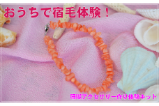 珊瑚アクセ作り体験キットE（深海珊瑚ヤタラブレスレット）