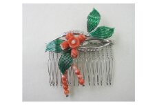 珊瑚職人館の珊瑚のヘアアクセサリー11