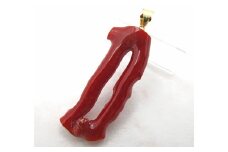 土佐沖血赤珊瑚 枝のペンダントトップ（fpe-119）