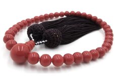 【最高級品】赤珊瑚 念珠 数珠（fju-100）