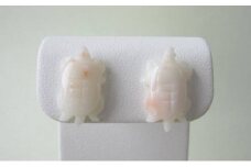 珊瑚職人館の珊瑚ピアス66