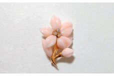 海の秘宝珊瑚：ブローチ20