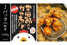 宗田節入りからあげ（冷凍950g）×３パック 鶏むね肉 唐揚げ 揚げるだけ 簡単 おつまみ ビール お弁当 惣菜 おかず 冷凍食品 時短 おいしい 国産 20000円 2万円 ギフト【R00481】