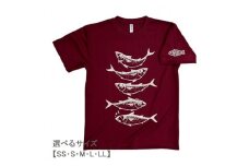 地域限定オリジナルデザイン　ドライTシャツ（バーガンディー）　サイズ：S【R01014】