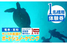 サンゴの楽園 高知・竜串 シュノーケリング 体験券（1名分）【初心者歓迎】絶景 海中公園 ツアー チケット マリンスポーツ 観光 高知 夏休み 自然 スーツ道具料一式込み アクティビティ【R01099】