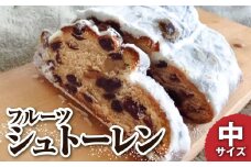 先行予約　シュトーレン（フルーツ）中 250グラム 250g 焼き菓子 パン スイーツ お菓子 洋菓子 洋酒漬け ドライフルーツ マロングラッセ ギフト プレゼント クリスマス お取り寄せ【R01027】