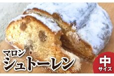 先行予約 シュトーレン（マロン）中 250グラム 250g 焼き菓子 パン スイーツ お菓子 洋菓子 洋酒漬け ドライフルーツ マロングラッセ ギフト プレゼント クリスマス お取り寄せ【R01030】