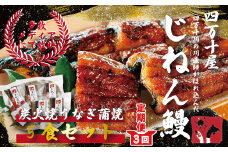 21-992．【３回定期便】川漁師の店「四万十屋」　炭火焼地然うなぎ蒲焼５食セット（45gカット×5パック）【令和4年3月より2ヵ月に1回　計3回お届け】