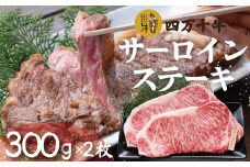 R5-981．幻のメス牛　四万十牛サーロインステーキ（300ｇ×2枚）