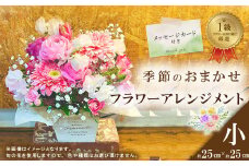 R5-938．＜1級フラワー装飾技能士が厳選＞季節のおまかせフラワーアレンジメント【生花】（小）