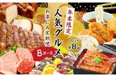 24-815．【年末限定】【8回定期便】四万十の人気グルメお楽しみ定期便 しまんとふるさと定期便10万円Bコース