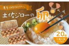 濃厚でコクのある味わい！のびのび育った土佐ジローの自然卵20個（10個入り×2パック）卵 玉子 たまご 鶏卵 土佐ジローの卵 土佐ジロー 自然卵 新鮮 旨味 濃厚 コク おいしい 自慢 こだわり卵 高知 高知県 四万十市 産地直送 送料無料 25-1010