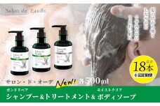 6回 定期便 サロン・ド・オーデ ボンドリペア シャンプー ＆ トリートメント ＆ モイストクリア ボディソープ 各 500ml 3本 セット 合計 9本 ボトル 液体 アロインス製薬 美容 美容品 化粧品 日用品 消耗品 高知 高知県 四万十 四万十市 しまんと 25-142