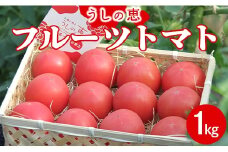 【先行受付】うしの恵 フルーツトマト籠入り1kg - 野菜 とまと 期間限定 フルーツトマト 産地直送 mj-0023