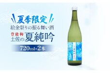 【夏季限定】絵金祭りの振る舞い酒！豊能梅 土佐の夏純吟720ml×2本 gs-0057
