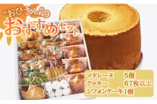 ケーキ クッキー個包装 人気 詰め合わせ マドレーヌ お菓子と雑貨おひさん おひさんおすすめセット(クッキー14袋 合計67枚以上・マドレーヌ5個・シフォンケーキ1個) クッキーボックス  小分け おやつ おすそ分け oh-0012