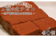 【バレンタイン限定】生チョコ (スイ－ト・ホワイト)  2種(各6個入り) 室戸海洋深層水の塩添え 苺屋 it-0109