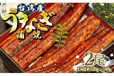 肉厚ふっくら香ばしい 台湾産養殖うなぎ蒲焼 2尾(合計240g以上) ss-0034