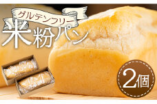 【パン】グルテンフリー 米粉パン グルテンフリー 備蓄 冷凍 グルテンフリー米粉パン 2個 - 食パン ブレッド 小麦粉不使用 ココナッツオイル ヴィーガン アカリビーガン an-0012
