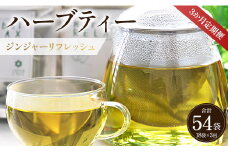 ハーブティー(ジンジャーリフレッシュ) 合計54袋 3回定期便 - お茶 飲み物 ティーバッグ 茶葉 生姜 ローズマリー ハーブ リラックス Wgr-0080