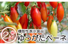 機能性表示食品 ミニトマト ゆうがたベーネ 2kg - ミニトマト プチトマト フルーツトマト ギフト のし対応 高糖度 お歳暮 御歳暮 贈答用 贈り物 is-0009
