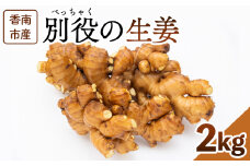 生姜 2kg 香南市産 別役の生姜 - 生姜 しょうが ショウガ ジンジャー 薬味 調味料 国産 株式会社べっちゃく 高知県 香南市 bc-0014