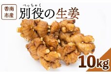 生姜 10kg 香南市産 別役の生姜 - しょうが ショウガ ジンジャー 薬味 調味料 国産 株式会社べっちゃく 高知県 香南市 bc-0017