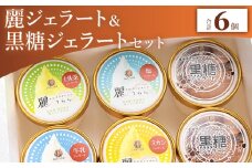 【ジェラート】麗ジェラートと黒糖ジェラート 6個セット - アイスクリーム デザート スイーツ お菓子 洋菓子 詰合せ 詰め合わせ アソート フレーバー ギフト 贈り物 ドルチェかがみ 高知県 香南市 冷凍 dc-0071