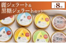 【ジェラート】麗ジェラートと黒糖ジェラート 8個セット - アイスクリーム デザート スイーツ お菓子 洋菓子 詰合せ 詰め合わせ アソート フレーバー ギフト 贈り物 ドルチェかがみ 高知県 香南市 冷凍 dc-0072