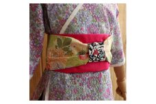 帯 （patipati） 子ども甚平用 飾り帯 ピンク おび 和装 和服 小物