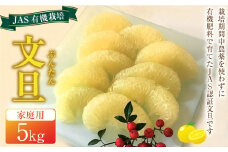 JAS 有機栽培 文旦 5kg 家庭用 ぶんたん 柑橘 フルーツ 果物 お取り寄せ 【2025年2月上旬～3月上旬迄発送予定】