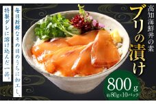 高知の海鮮丼の素 ｢ブリの漬け｣ 約80g×10パック 鰤 ブリ 漬け 漬け丼 丼 海鮮 個包装 高知県 香美市