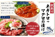 【訳あり】ネギトロ 約80g×6パック＋マグロの漬け 約80g×6パック ねぎとろ マグロ まぐろたたき 手巻き 漬け 丼 海鮮 個包装 高知県 香美市
