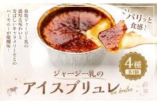 ジャージー乳の アイス ブリュレ 4種 セット